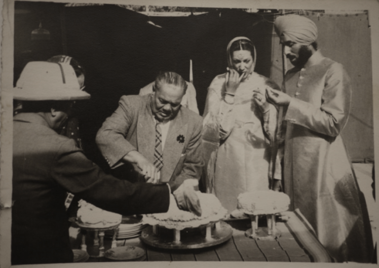 Satnam (Doreen) Kaur Hari, Lt. General Harbakhsh Singh, wedding photograph, New Delhi, early 1950s.